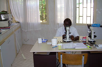 Farmaceuticos en Accion Gabón Libreville Laboratorio Medico